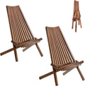Acacia Wood Folding Lounge Chair B8317