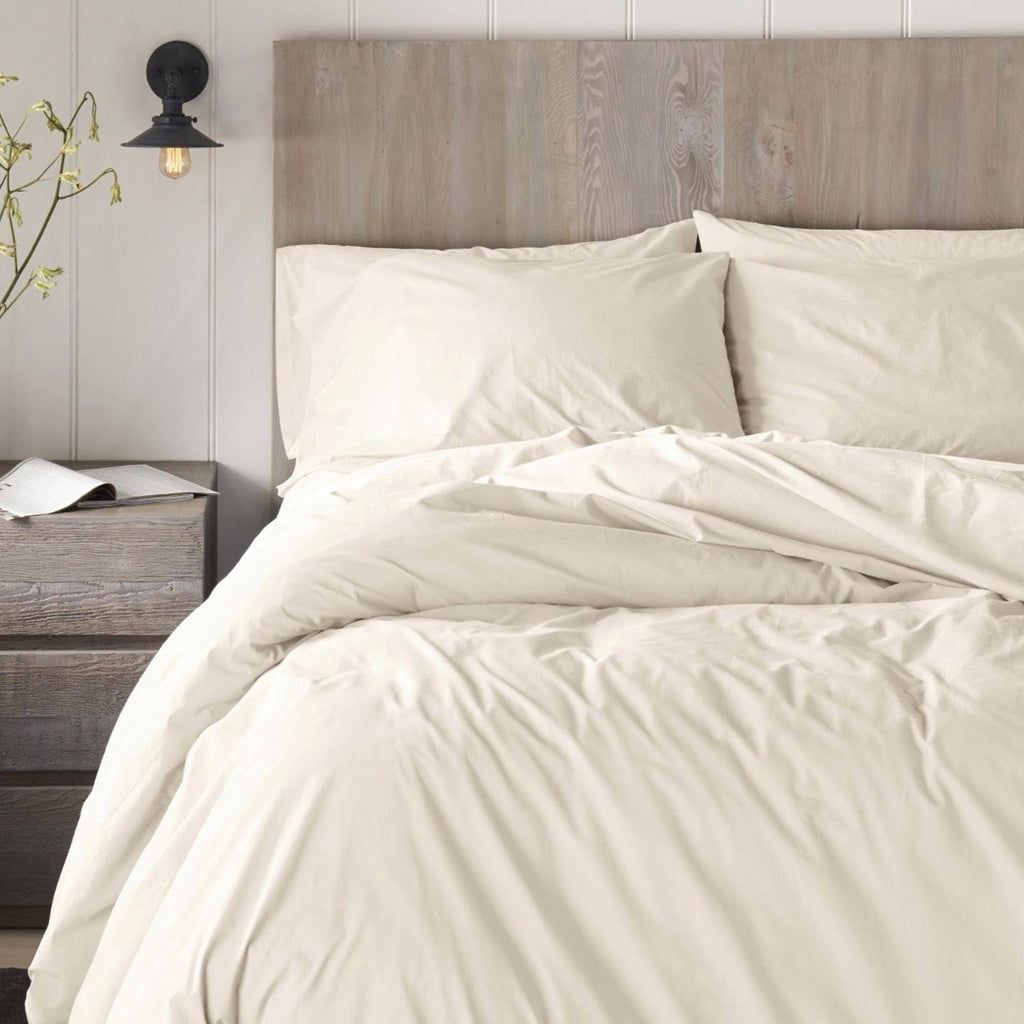 Organic 300 Percale King Duvet Cover - Natural R710747