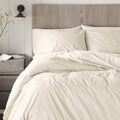 Organic 300 Percale King Duvet Cover - Natural R710747
