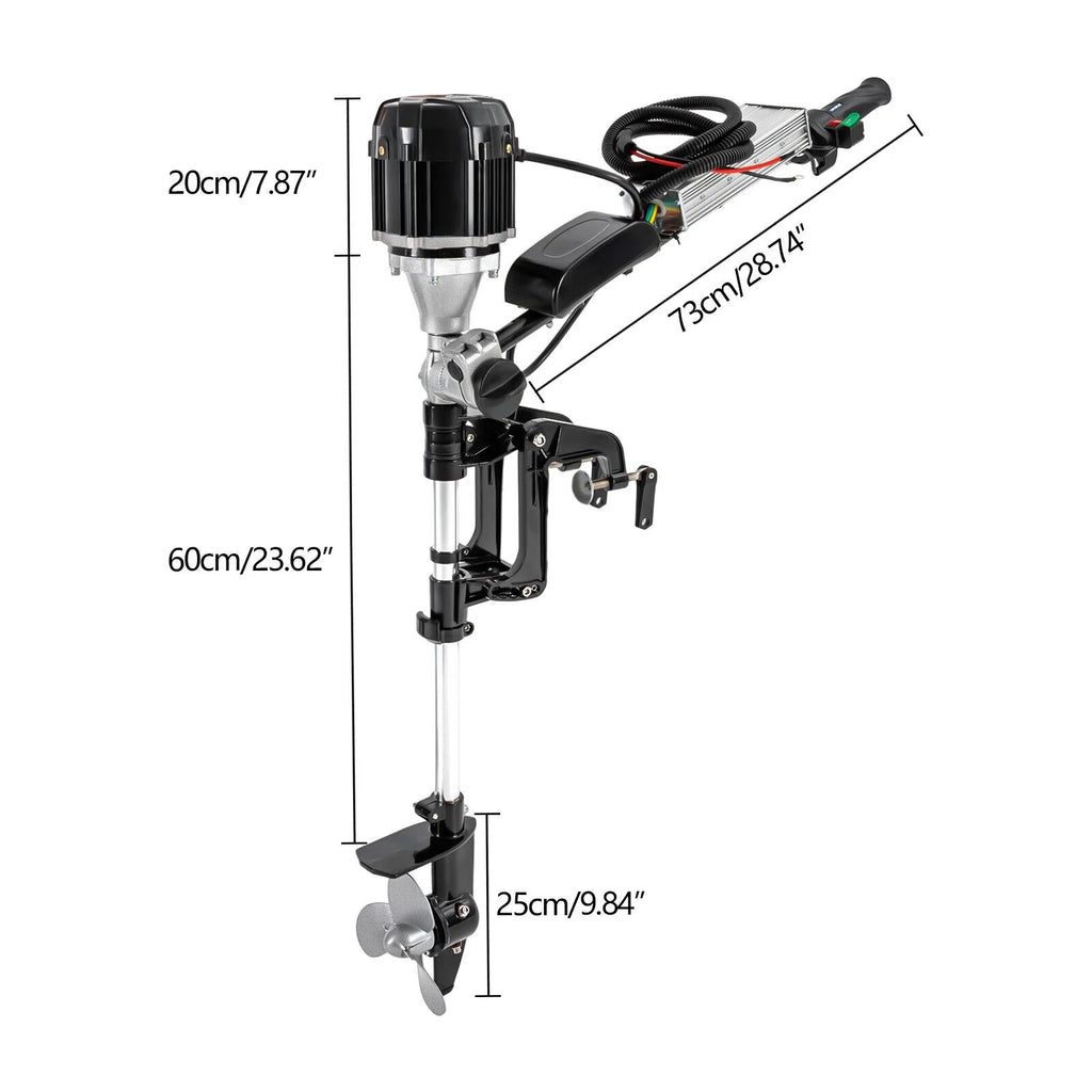 48V 5HP Outboard Motor Aluminum Z15735