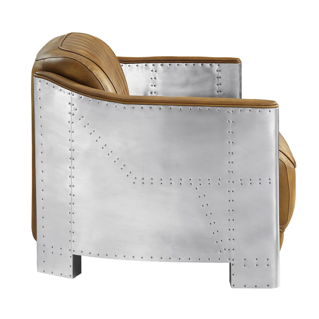 Espresso Top Grain Leather Loveseat K7357