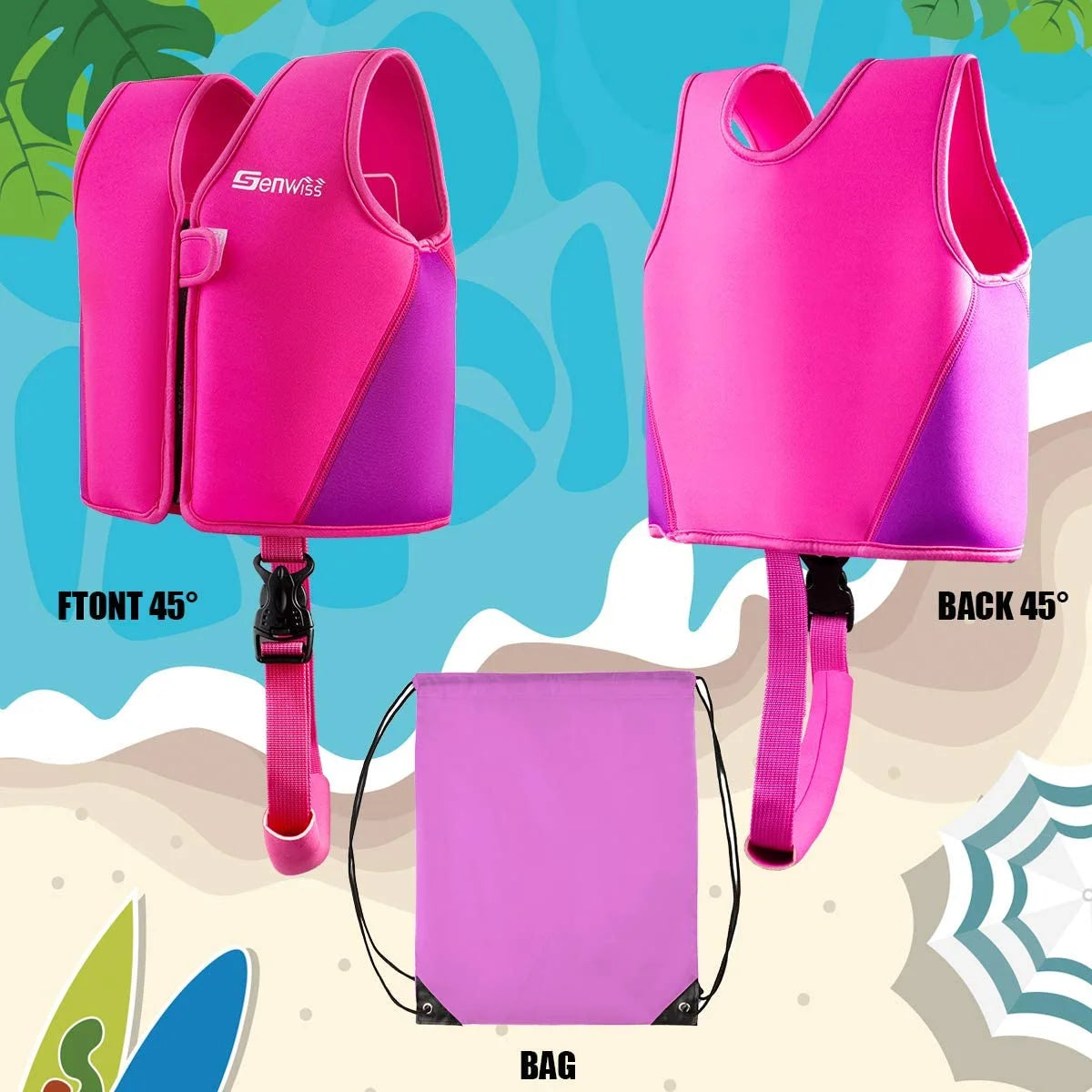 Baby Girl Swim Vest for Toddlers 20-28 lbs L36784