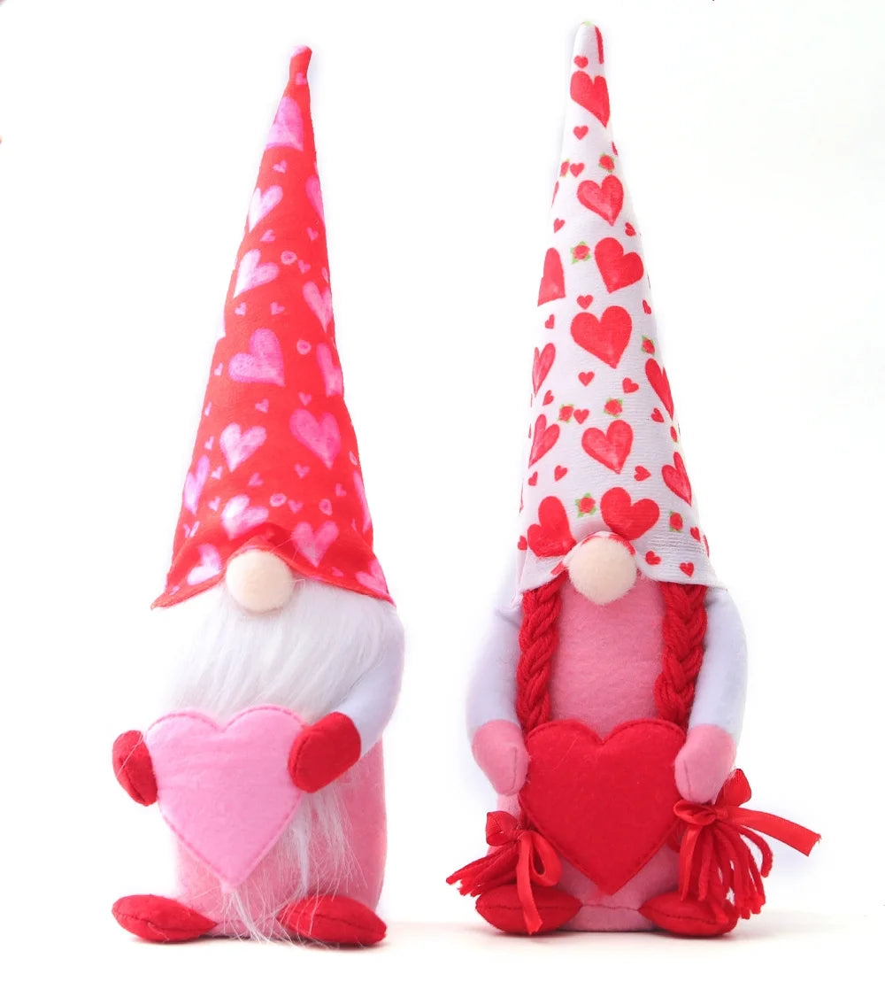 Valentine's Day Gnomes Plush Decorations A5448
