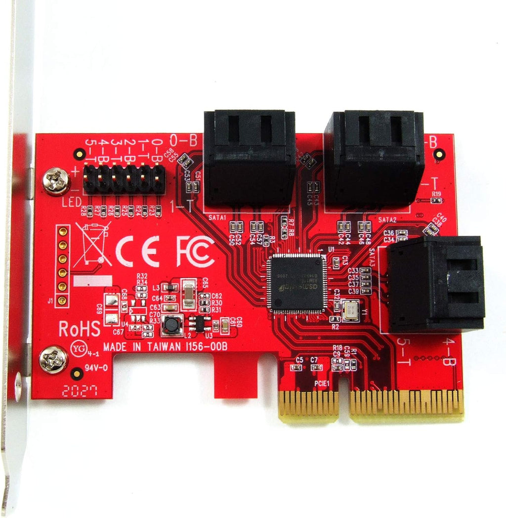 6-Port SATA 6G PCI Express x4 Host Adapter Card S9299