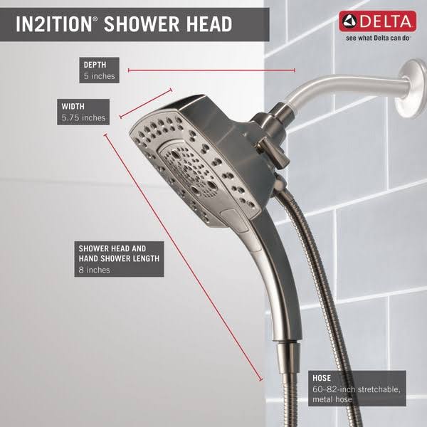Matte Black Two-in-One Shower D5147