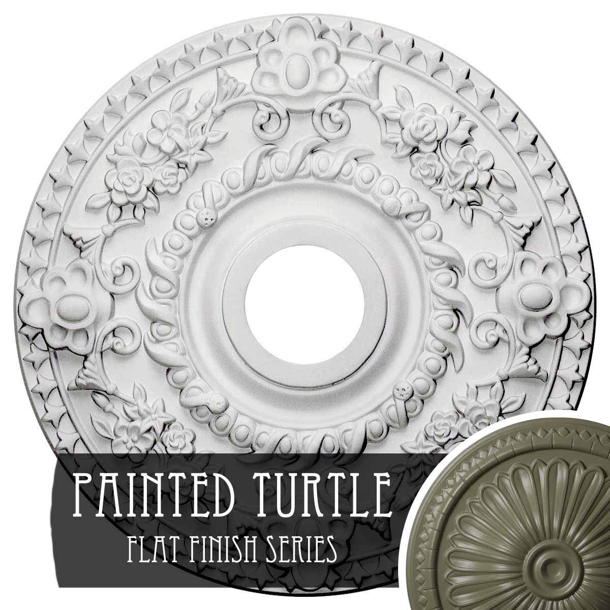 18x22OD x 3 1/2x22ID x 1 1/2x22P Rose Ceiling Medallion B18969