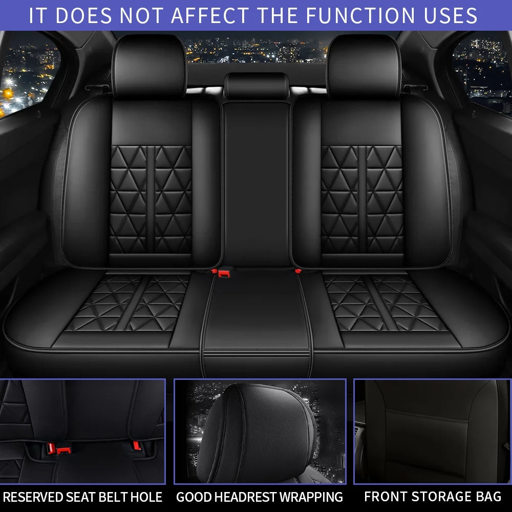 PU Leather Car Seat Cover Full Set T122304
