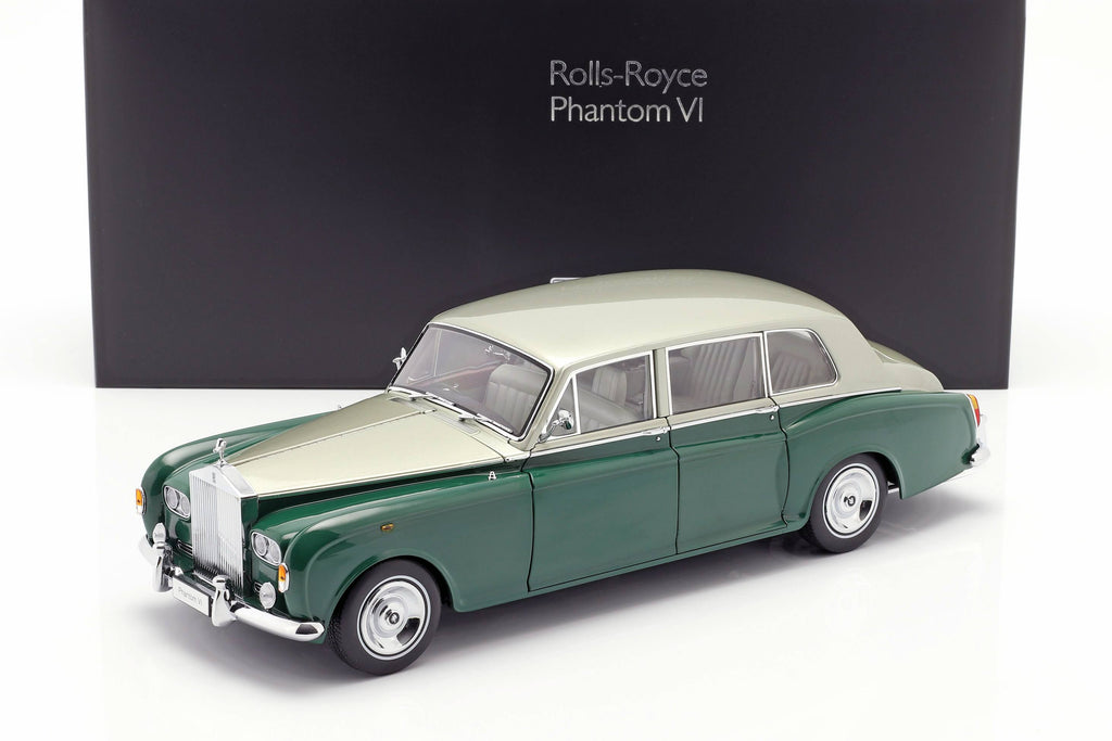 1/18 Scale Rolls Royce Phantom VI Green Silver W7769