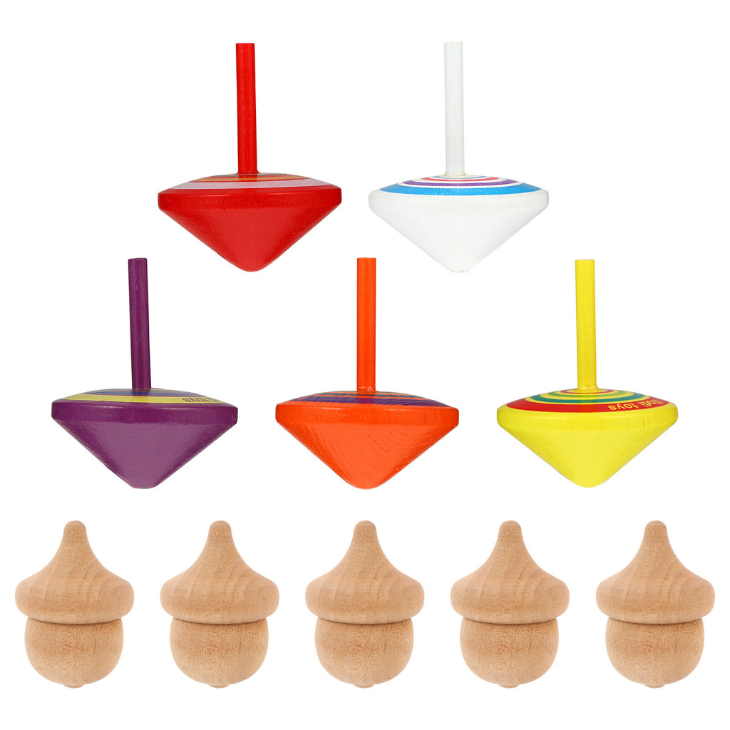 10pcs Wooden Tops Toy S375772