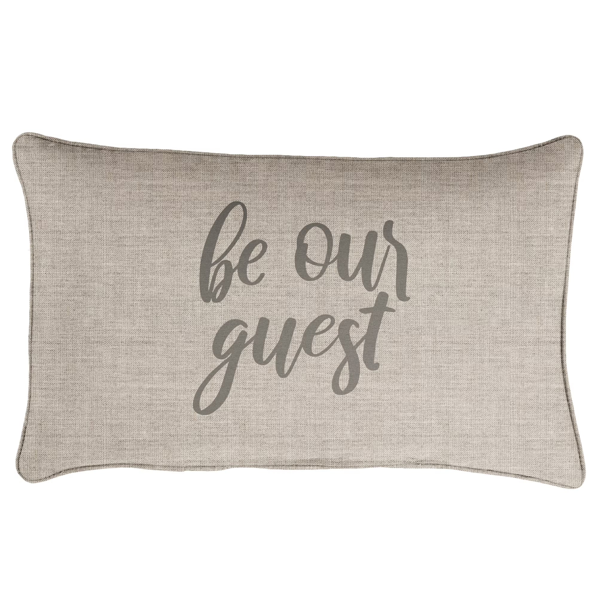 Gray Sunbrella Rectangular Throw Pillow T6844