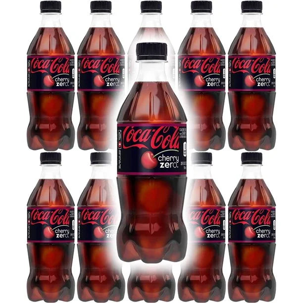 Cherry Zero Soda 20oz Bottles (Pack of 12) K302018