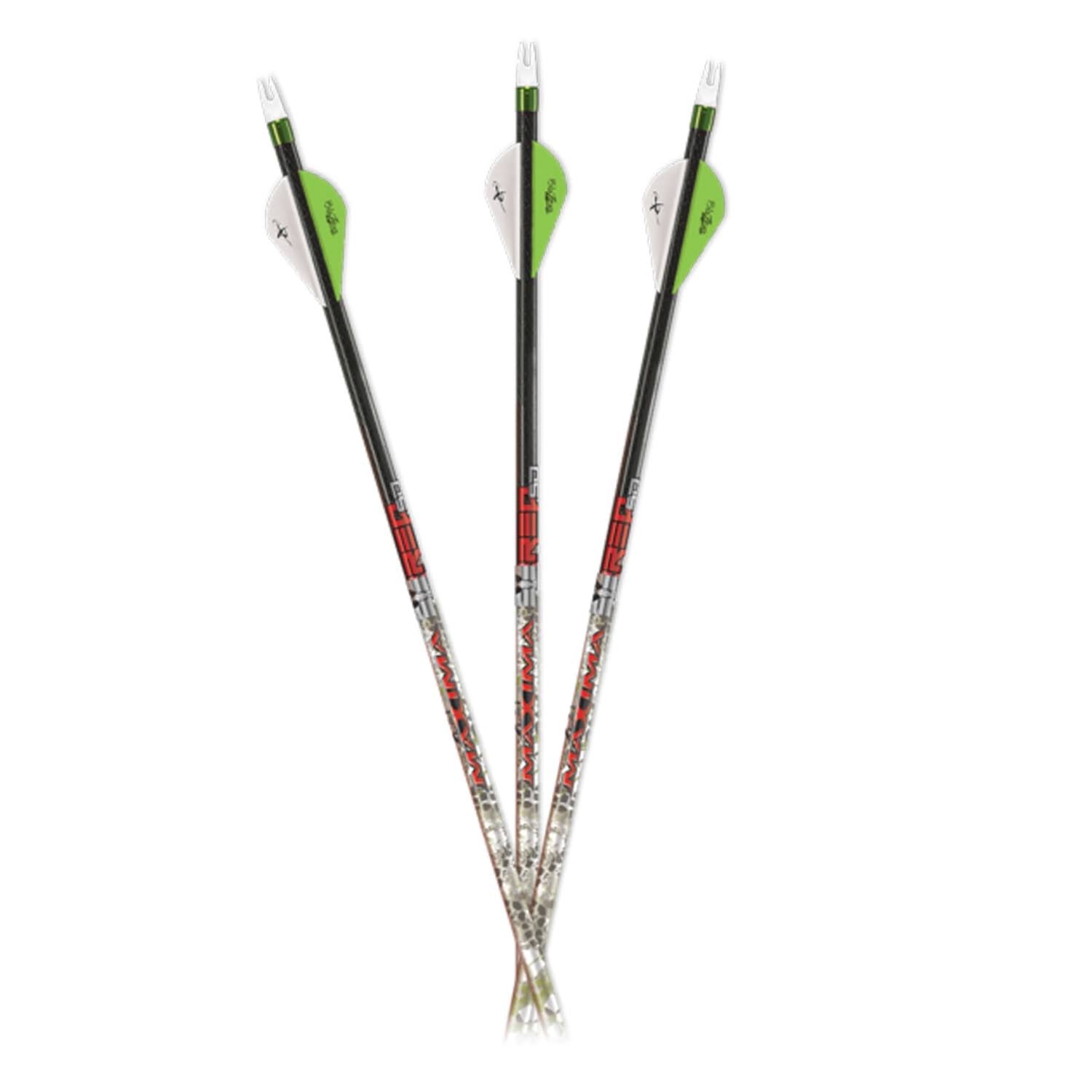 12Pk Carbon Express Maxima Red Badlands SD 350 Shafts G55281