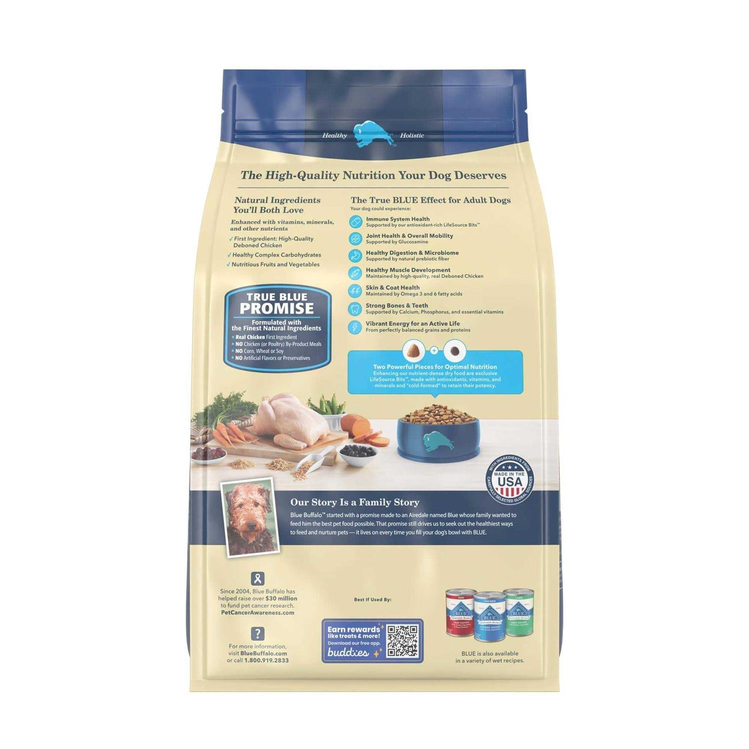 Blue Buffalo Life Protection Dry Adult Dog Food Chicken and Brown Rice K19782