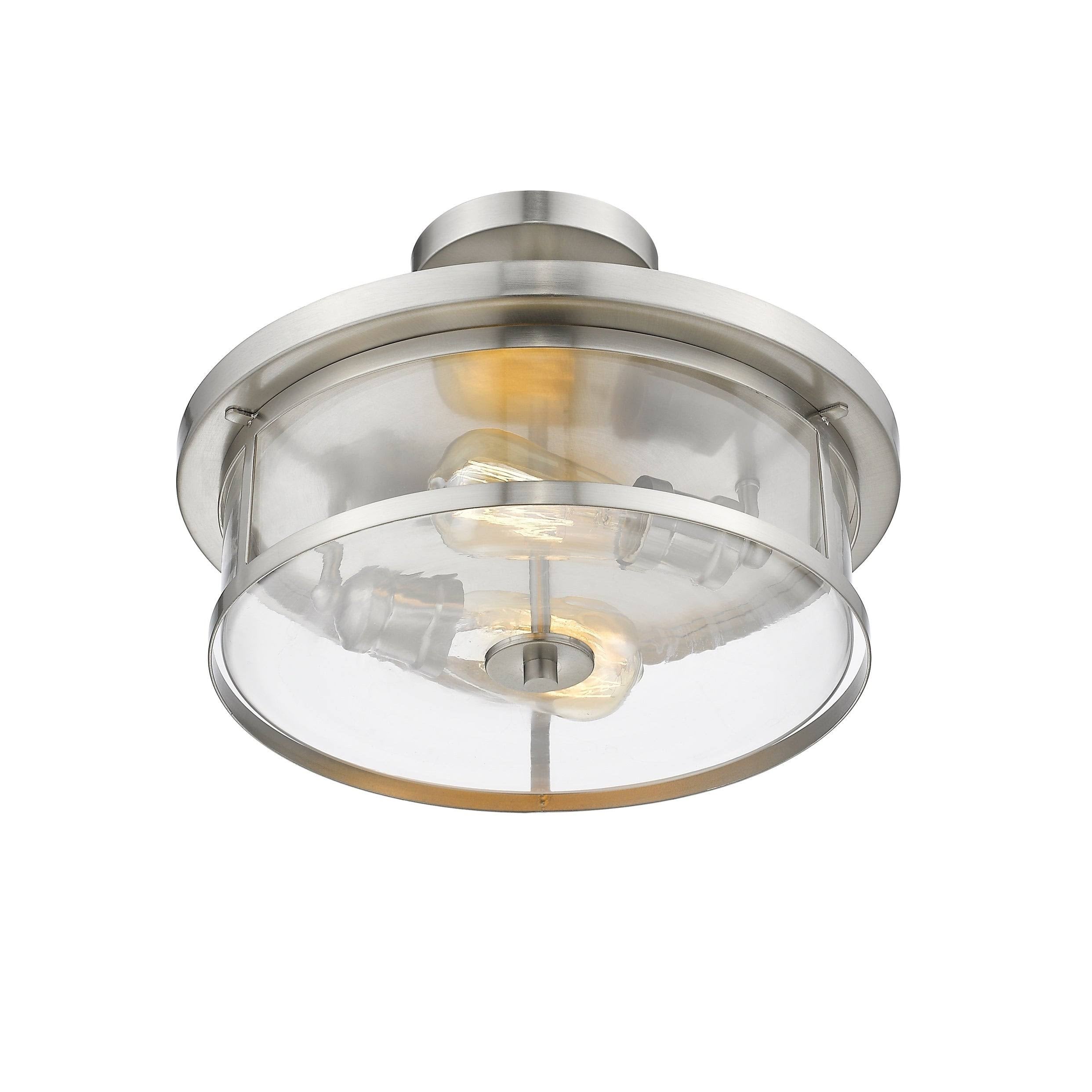 Grey 2 Light Semi Flush Mount M27426