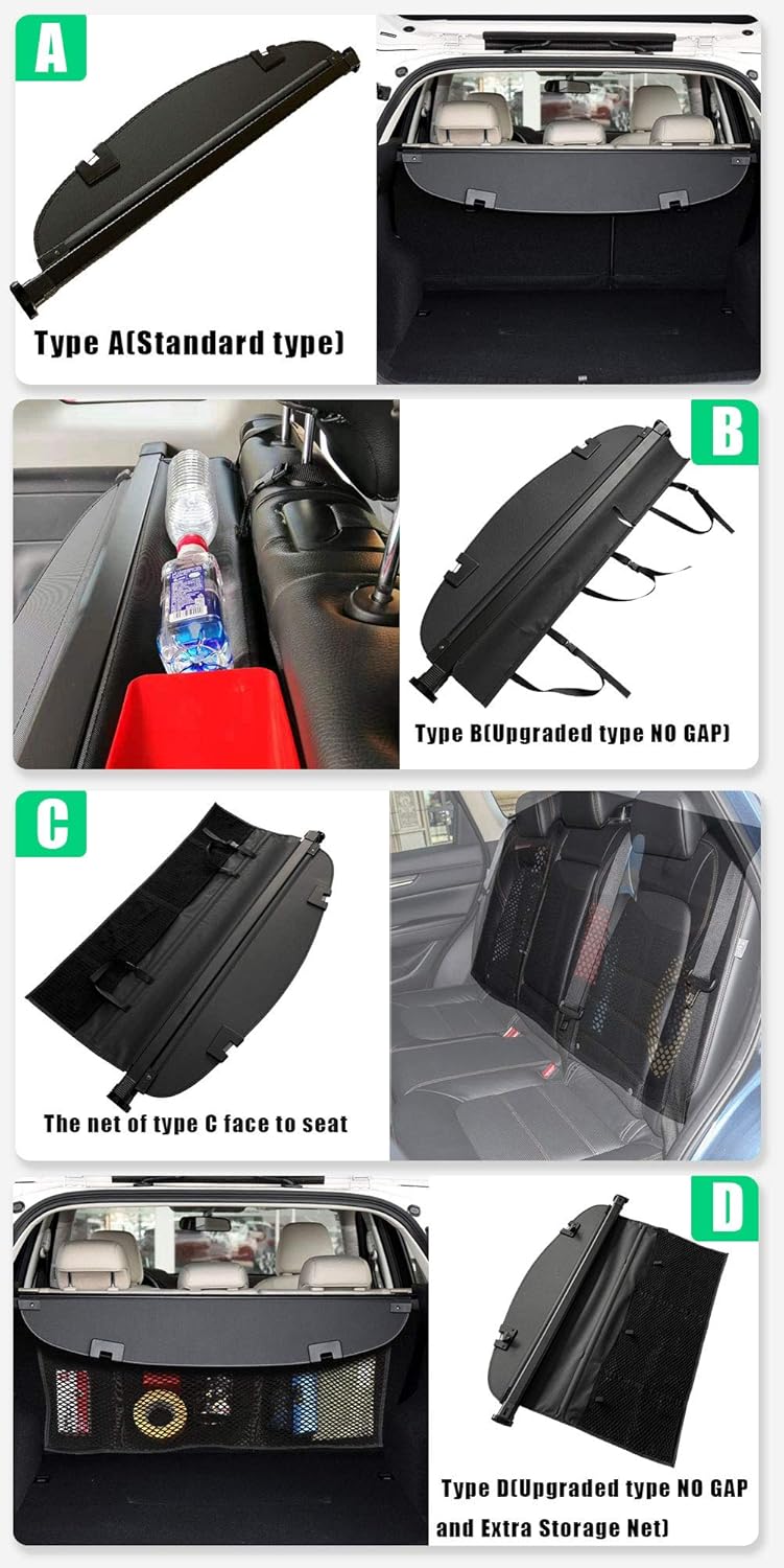 Cargo Cover SUV Rear Trunk for Mazda CX-5 C1933
