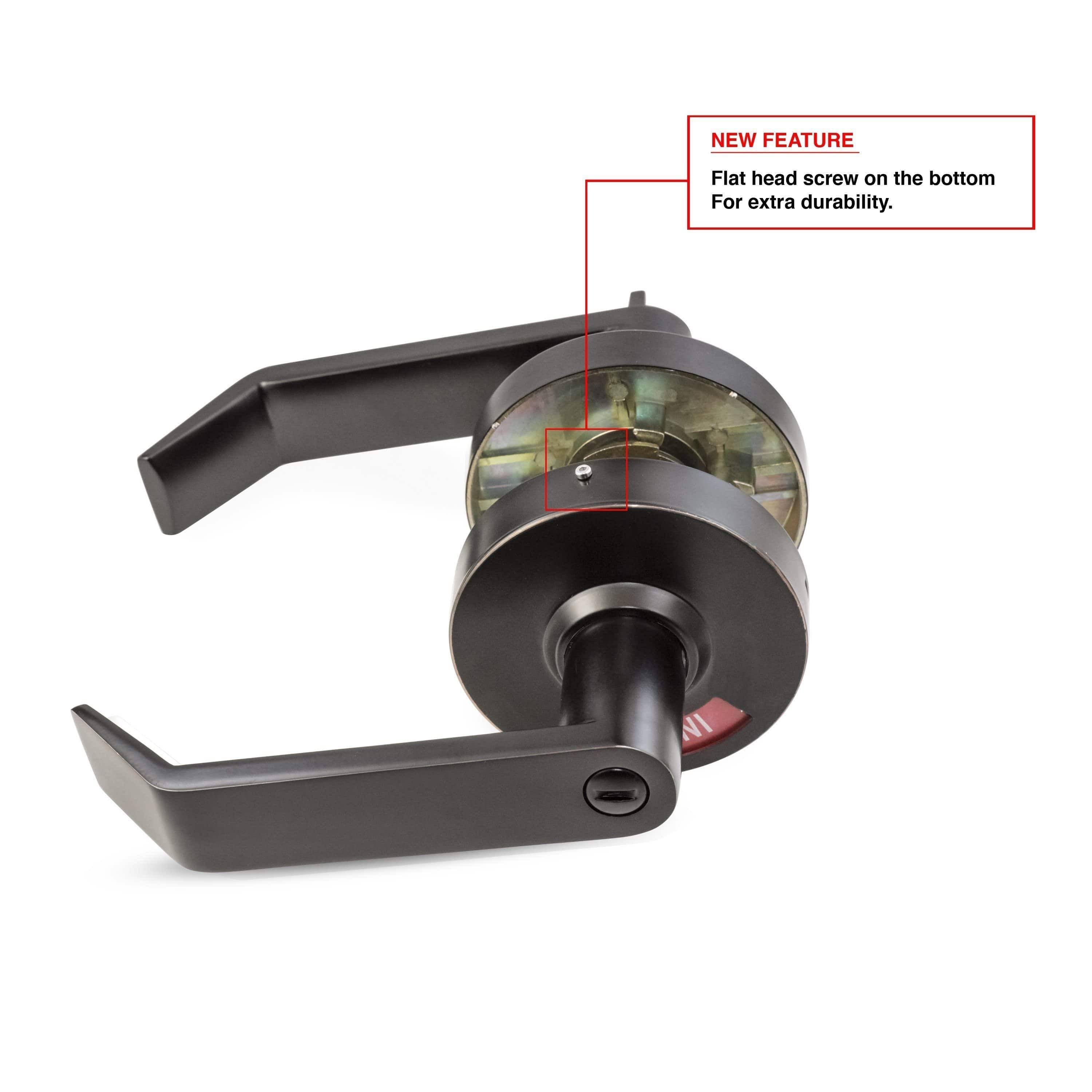 Oil Rubbed Bronze Privacy Lock and Lever O2160