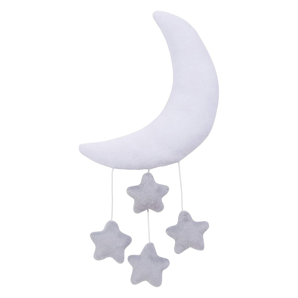 Grey and White Moon and Stars Baby Crib Musical Mobile Pack of 2 Z5765