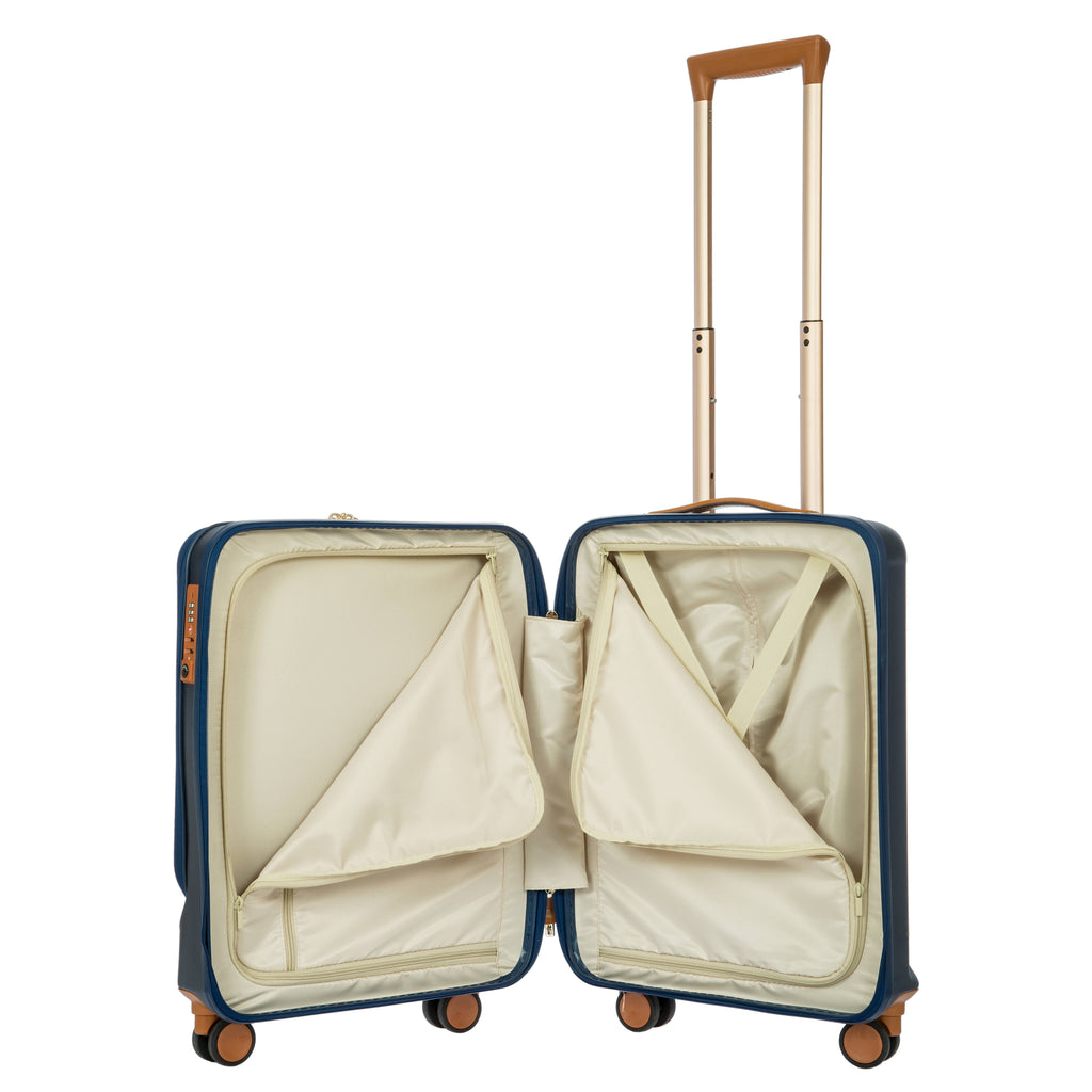 Matte Blue 21x22 Carry-On Spinner with Pocket N93222