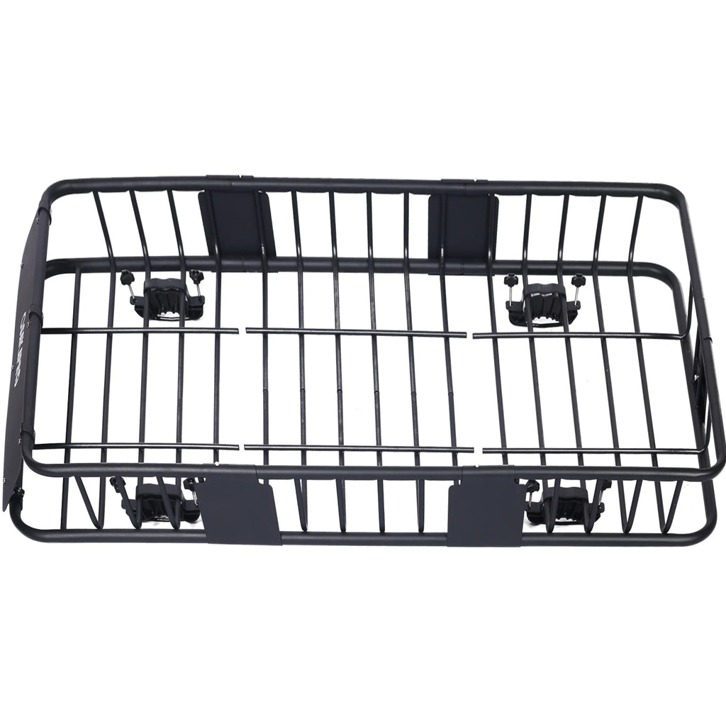 Black Steel Roof Rack Cargo Carrier Basket M2212