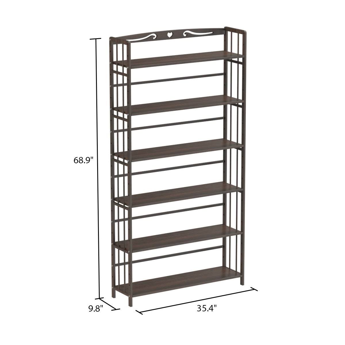 Solid Wood Etagere Bookcase Bookshelf R919495