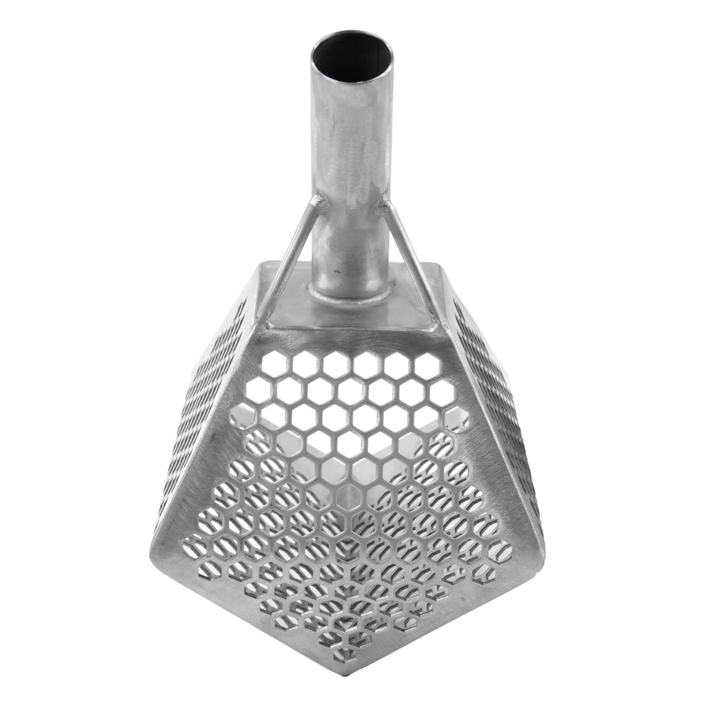 Stainless Metal Detector Sand Scoop with Hexagon Holes R60938
