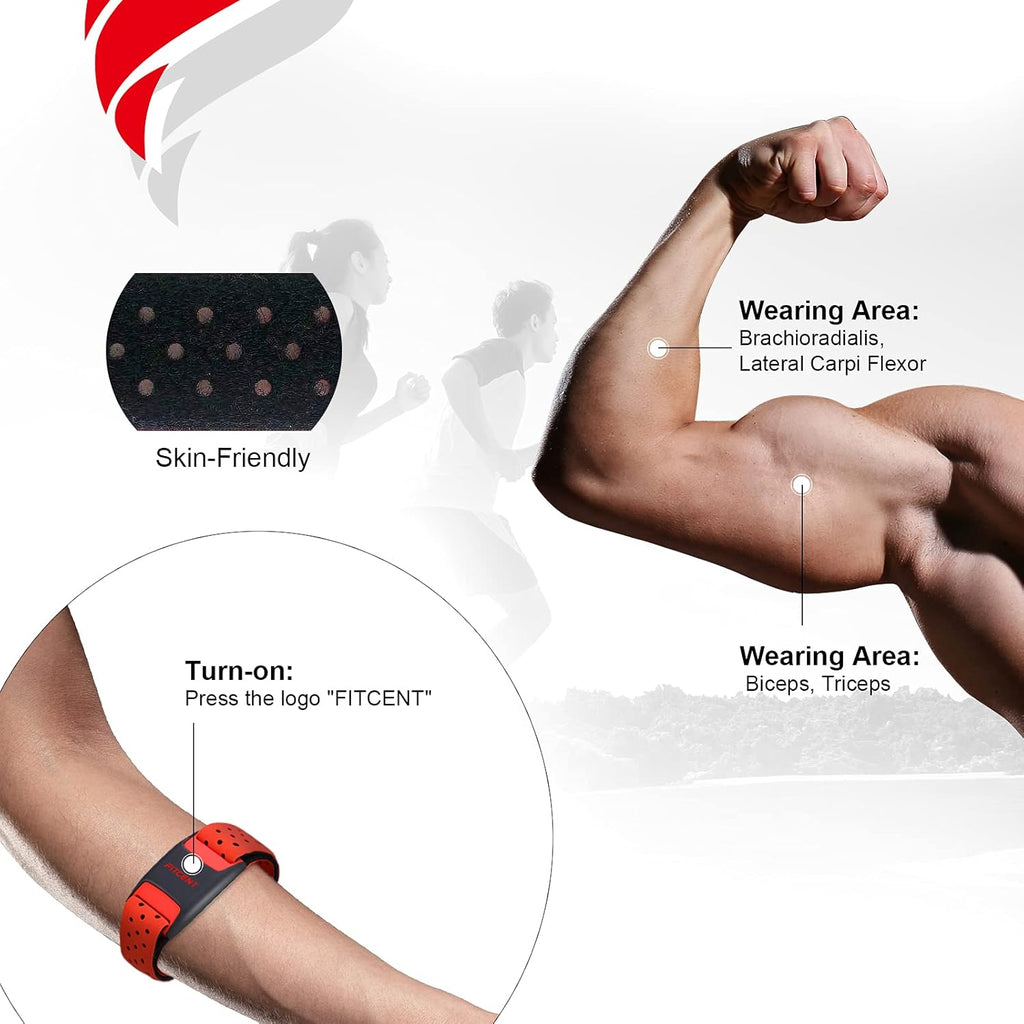 Heart Rate Monitor Armband, Bluetooth ANT+ Optical Sensor, Pack of 2 F140
