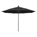 11 ft. Fiberglass Double Vent Market Umbrella, Black Q116132