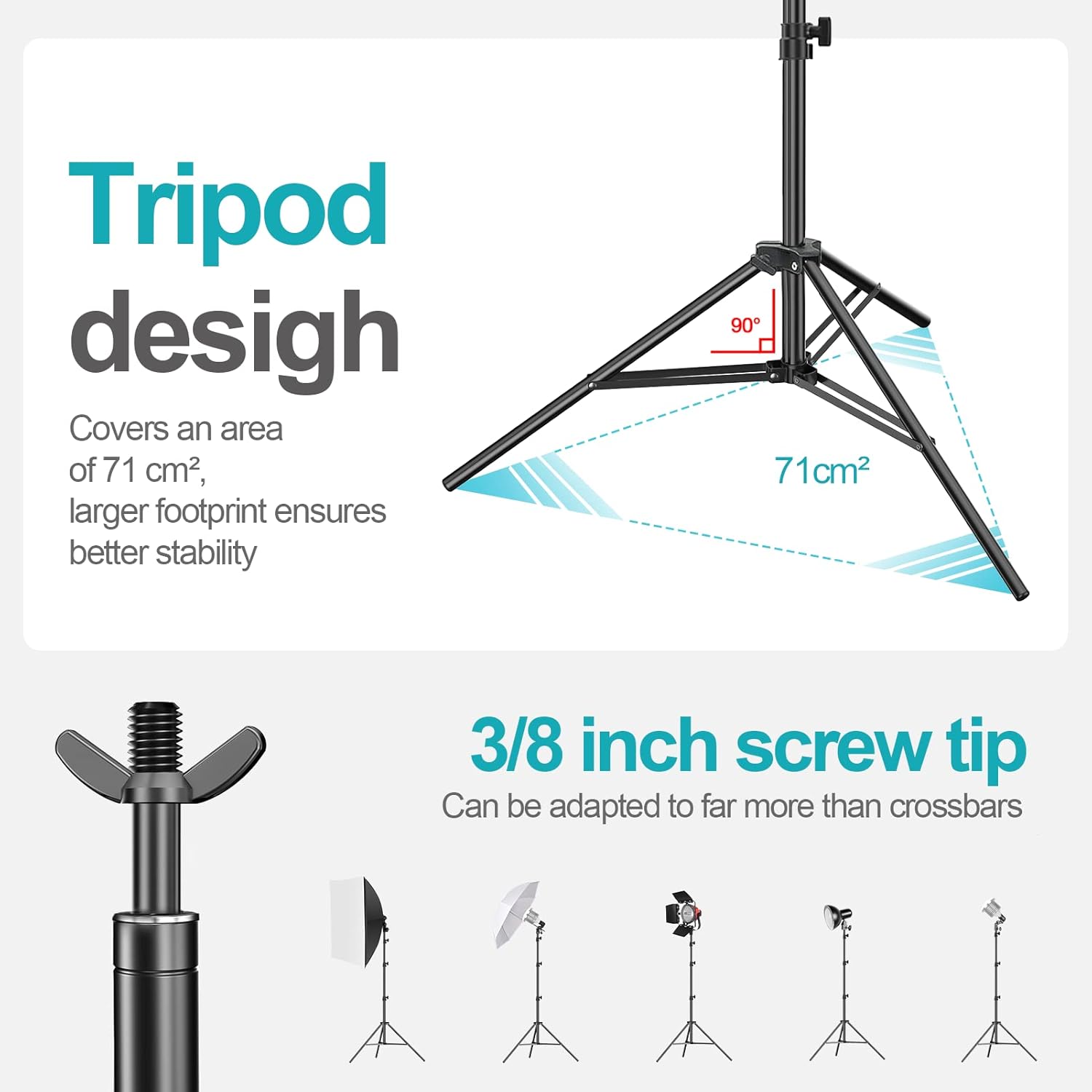 8.5x10ft Backdrop Stand Kit with Carrying Bag Y856953