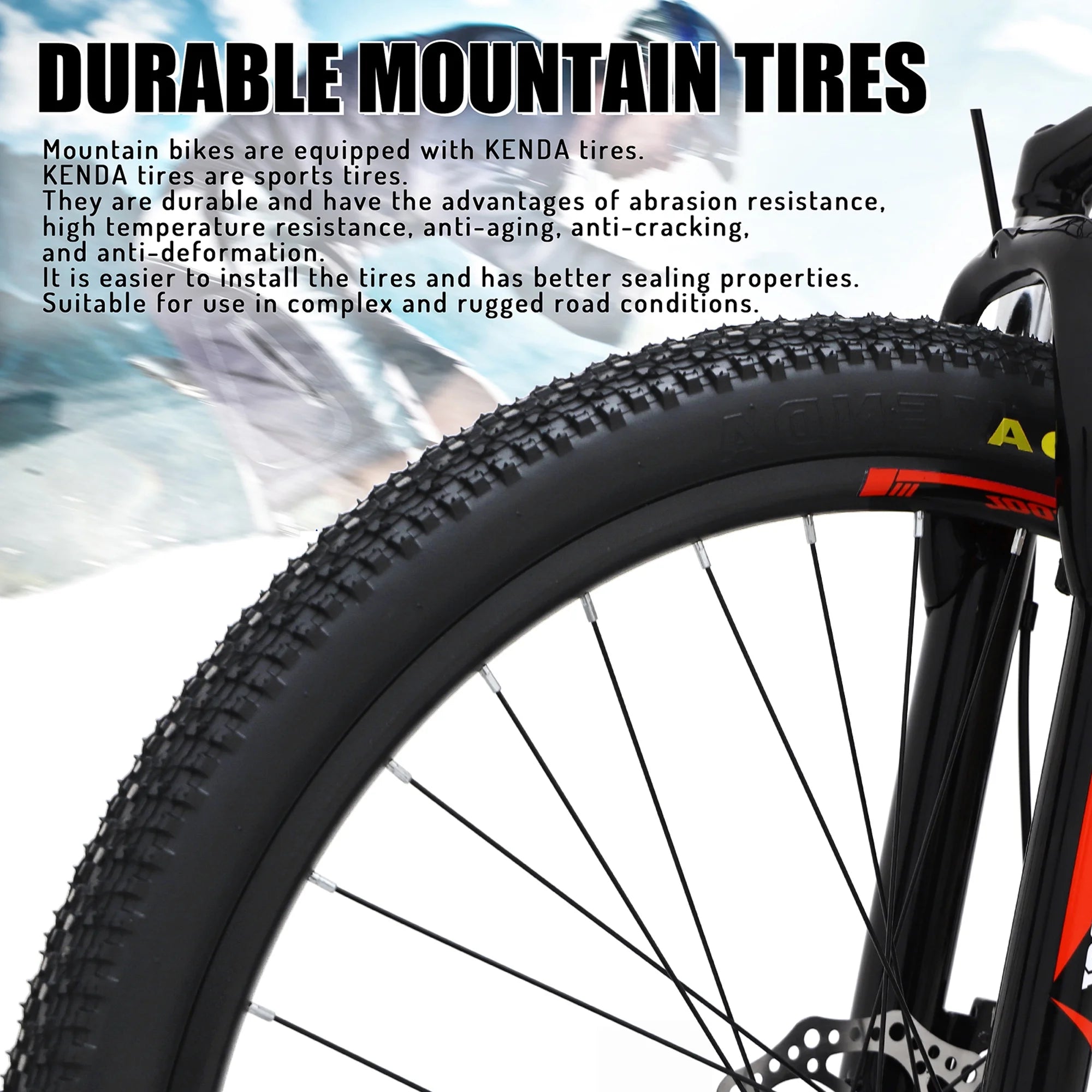 Full-Suspension Mountain Bike, Shimano 21 Speed, 26 Inch Wheel, Black White Green Stripes M36241