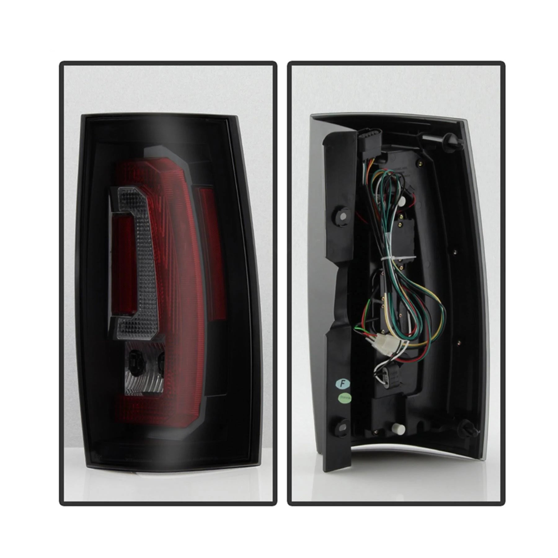LED Tail Lights Black Smoke F17445