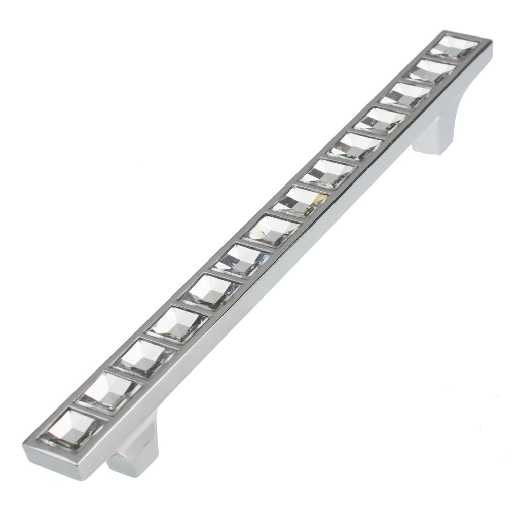 6.75-Inch K9 Crystal Cabinet Pulls with 5-Inch Screw Spacing (Pack of 10 or 25) D173