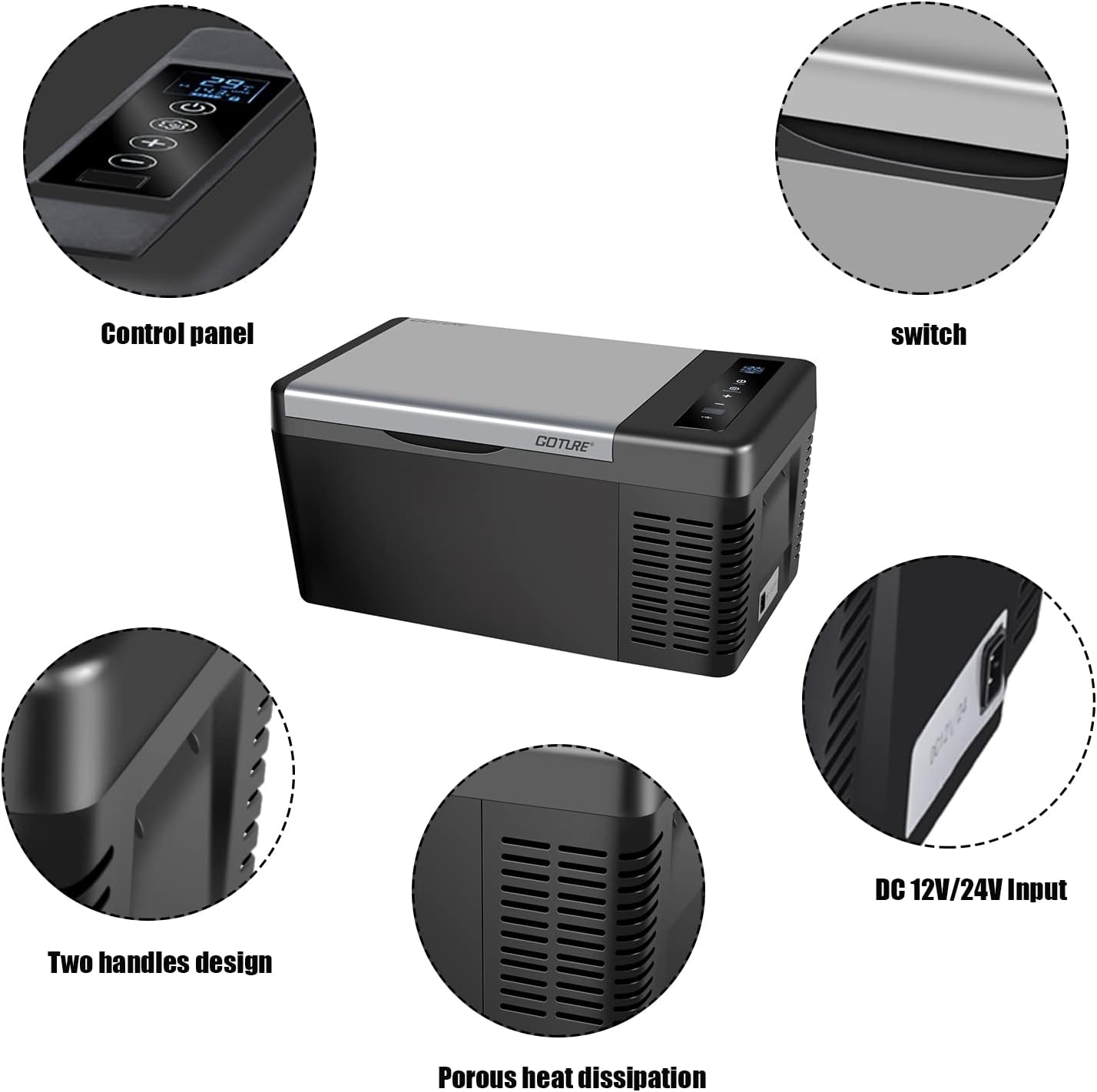 20QT Portable Refrigerator Freezer Cooler C61574