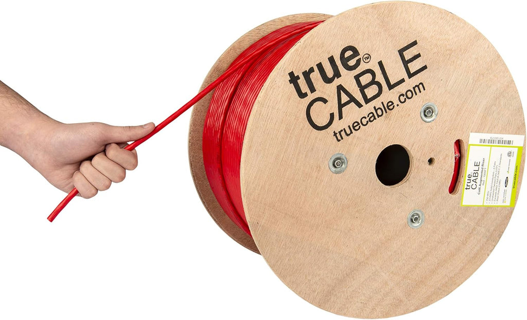 Cat6A Riser Bulk Ethernet Cable, 1000ft, Green, 23AWG 4 Pair Solid Bare Copper, UTP G7157