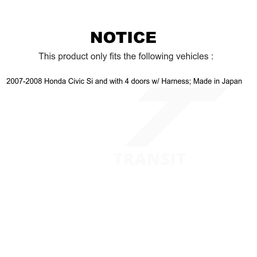Front Wheel Bearing And ABS Sensor Kit For 2007-2008 Honda Civic Si T626616