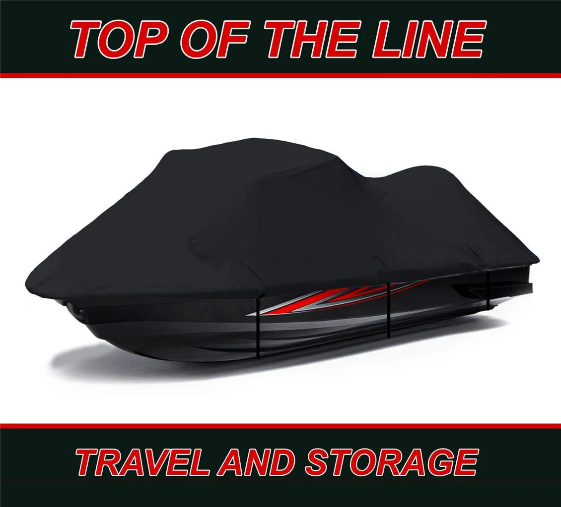 Black 600 Denier Jet Ski Cover for Sea Doo Wake 2005-2008 Q738758