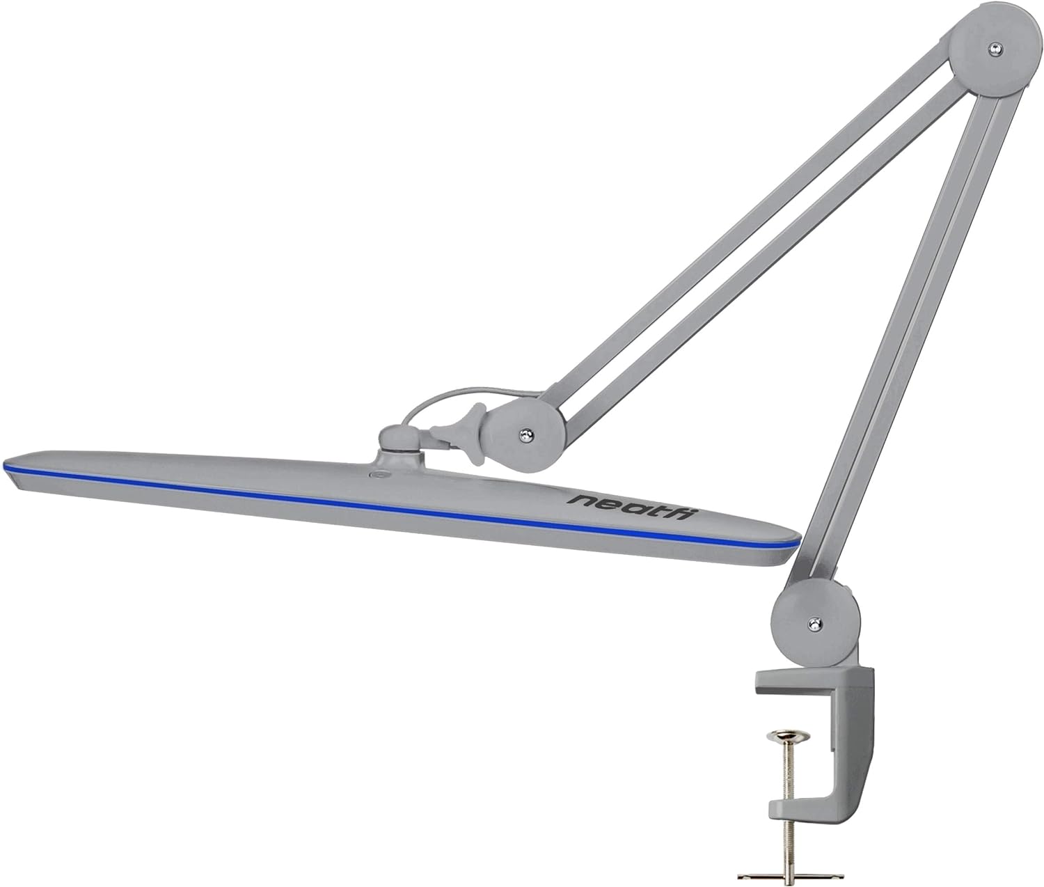 Silver 23 Inches LED Task Lamp with Clamp X1149
