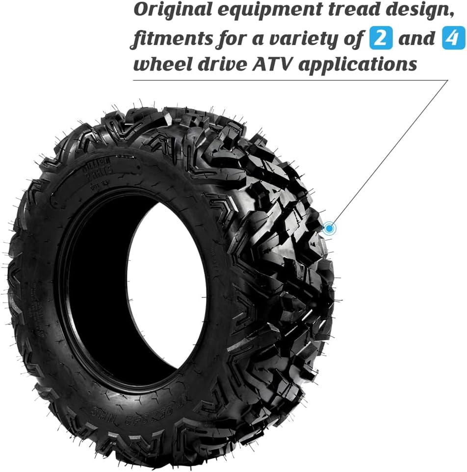 2PCS 25x8-12 All Terrain ATV UTV Tires 6PR T69078