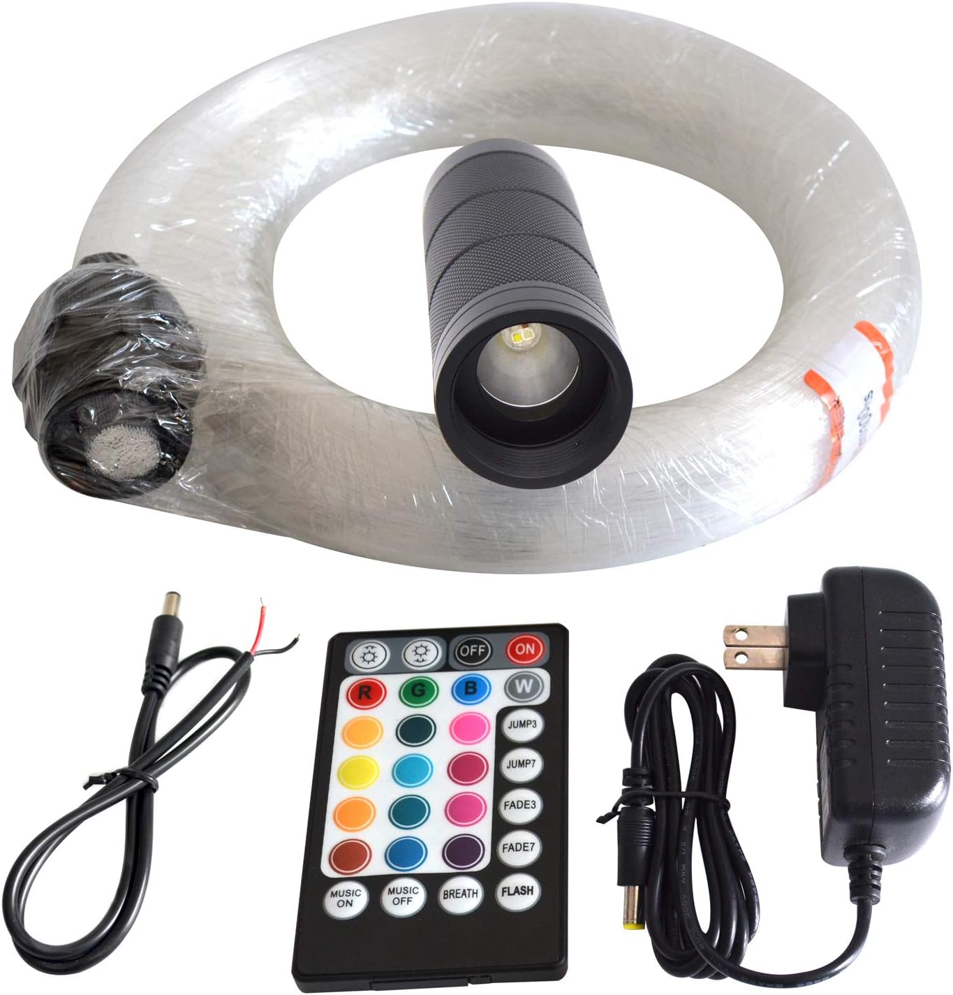 LED Fiber Optic Star Ceiling Light Kit 6W RGB 300 Strands 0.75mm 2m Star Headliner Kits R244