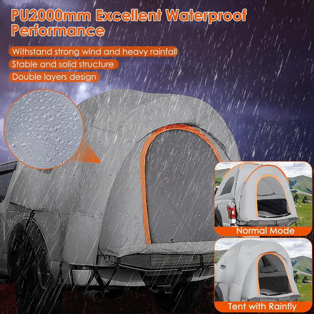 Waterproof Pickup Truck Tent with Carry Bag X486386