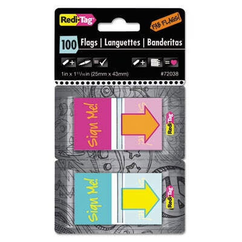 2PK Pop-Up Page Flags with Dispenser, 100/Pack H416069
