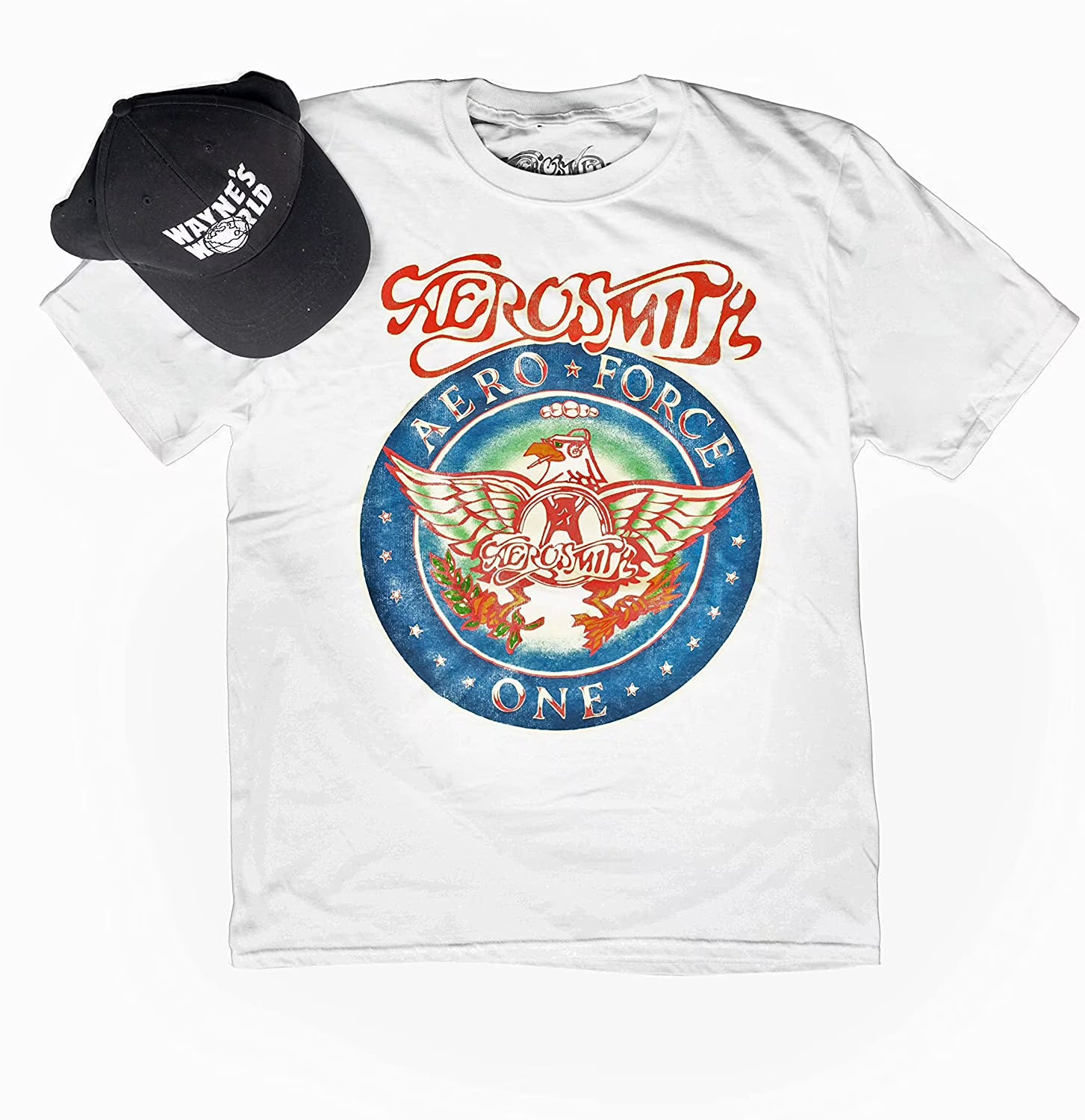Wayne's World Costume Set Hat and Aerosmith T-shirt C287032