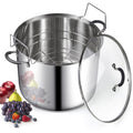20 Quart Stainless Steel Canning Pot with Glass Lid N98117
