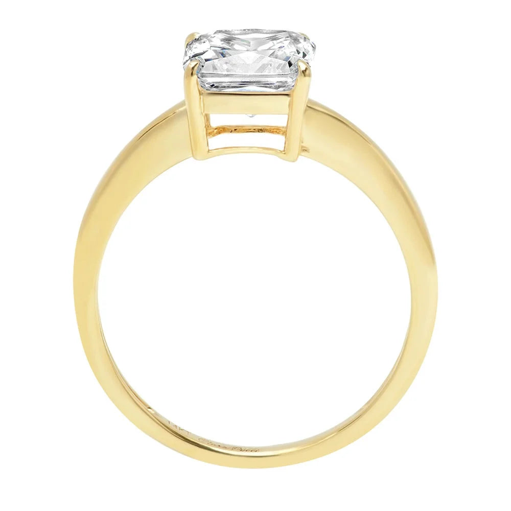18K Yellow Gold Solitaire Engagement Ring Q469922