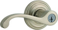 Keyed Entry Door Lever Set with SmartKey, Satin Nickel Pack of 2 V746