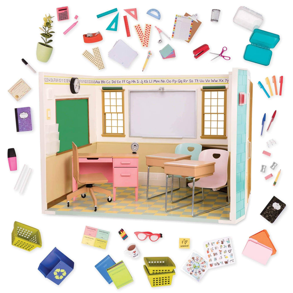 School Room for 18 in Dolls P630