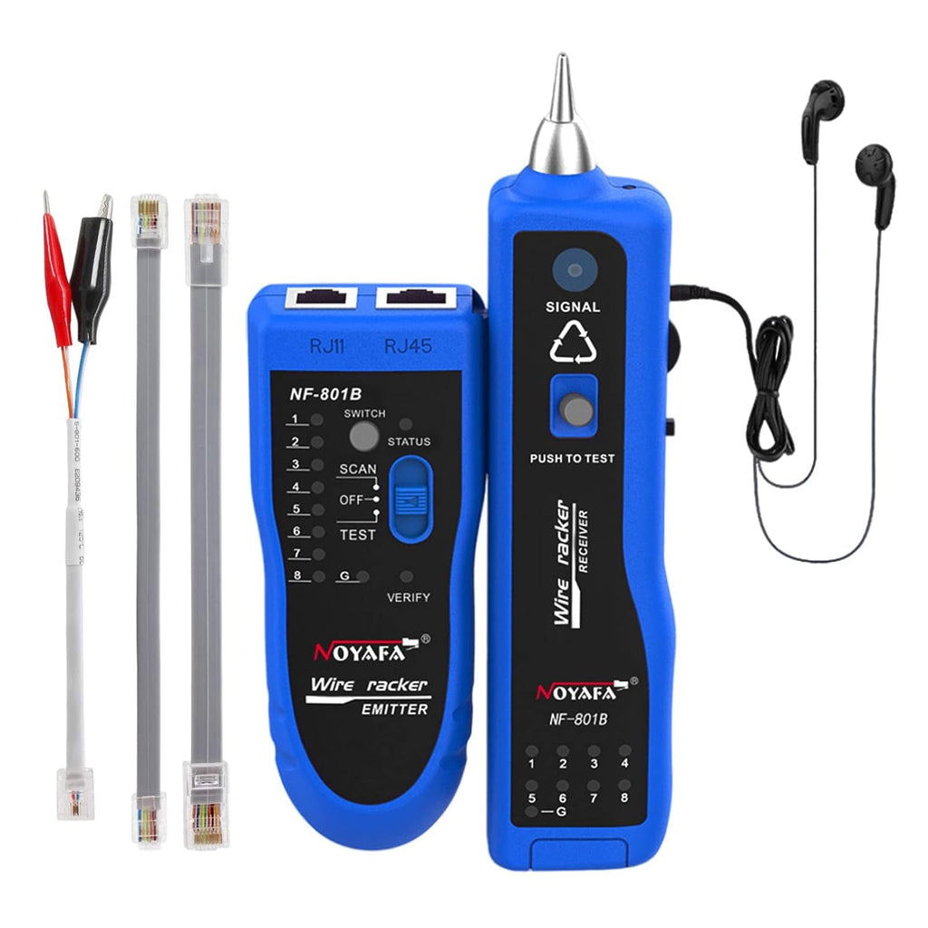 Blue Pack of 2 Network Cable Tester with Earphone and Toolkit R11404