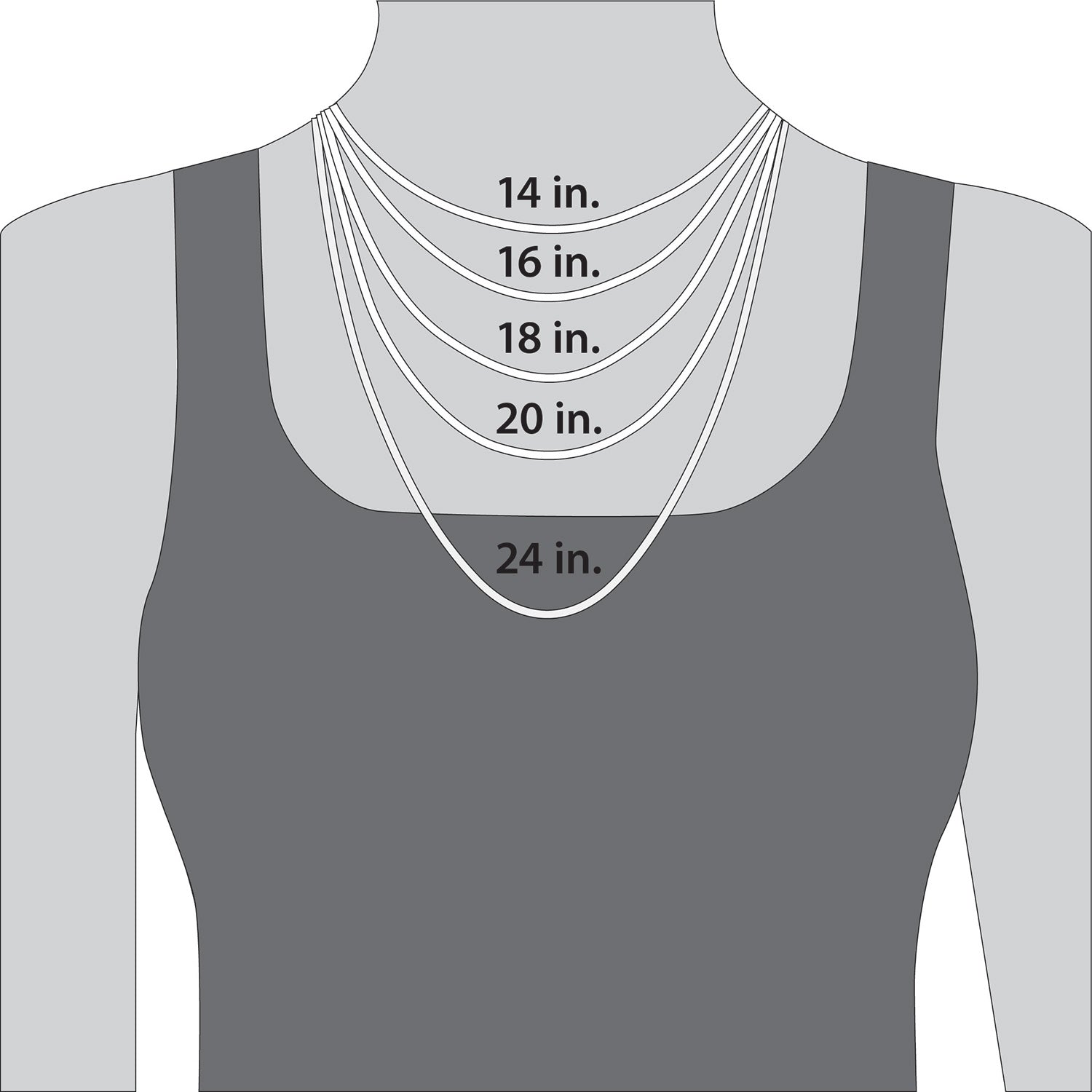 Sterling Silver Layered Double Necklace V1794