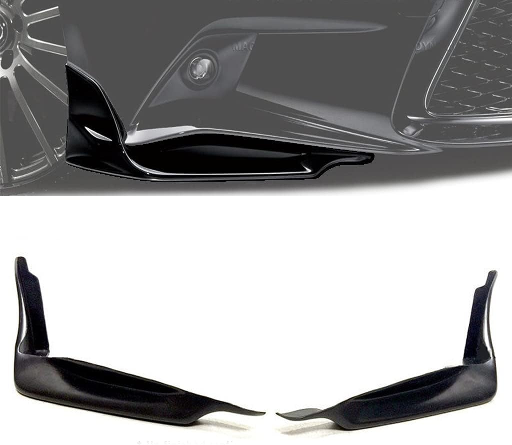 Carbon Print Front Bumper Lip Unpainted Matte Black Q23216
