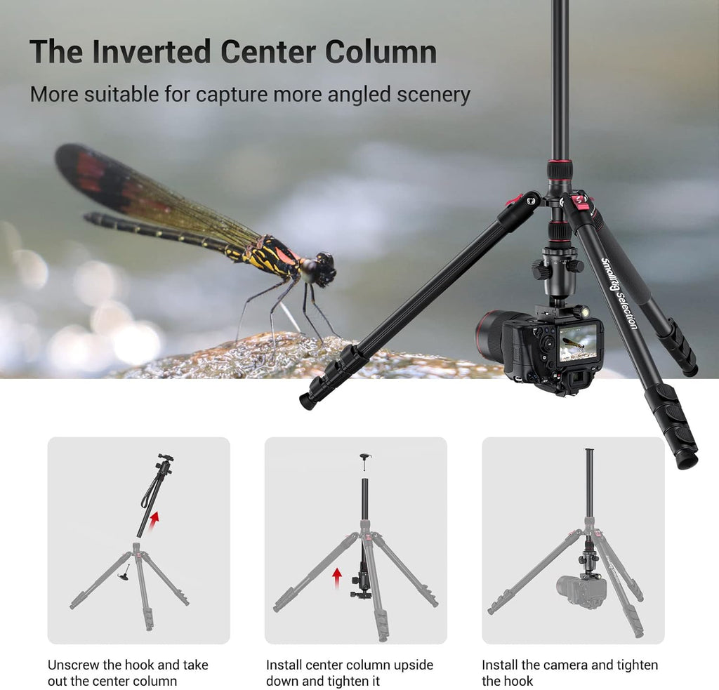 Aluminum Camera Tripod Monopod, Foldable, 360 Degree Ball Head, Quick Release Plate, Payload 33lb, Height 18.5 to 78, Pack of 2 I8034