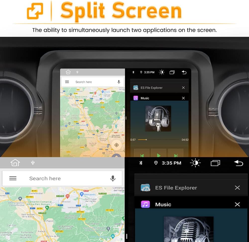 Car Radio Stereo with CarPlay Andriod Auto Support Factory Rear Camera D404046